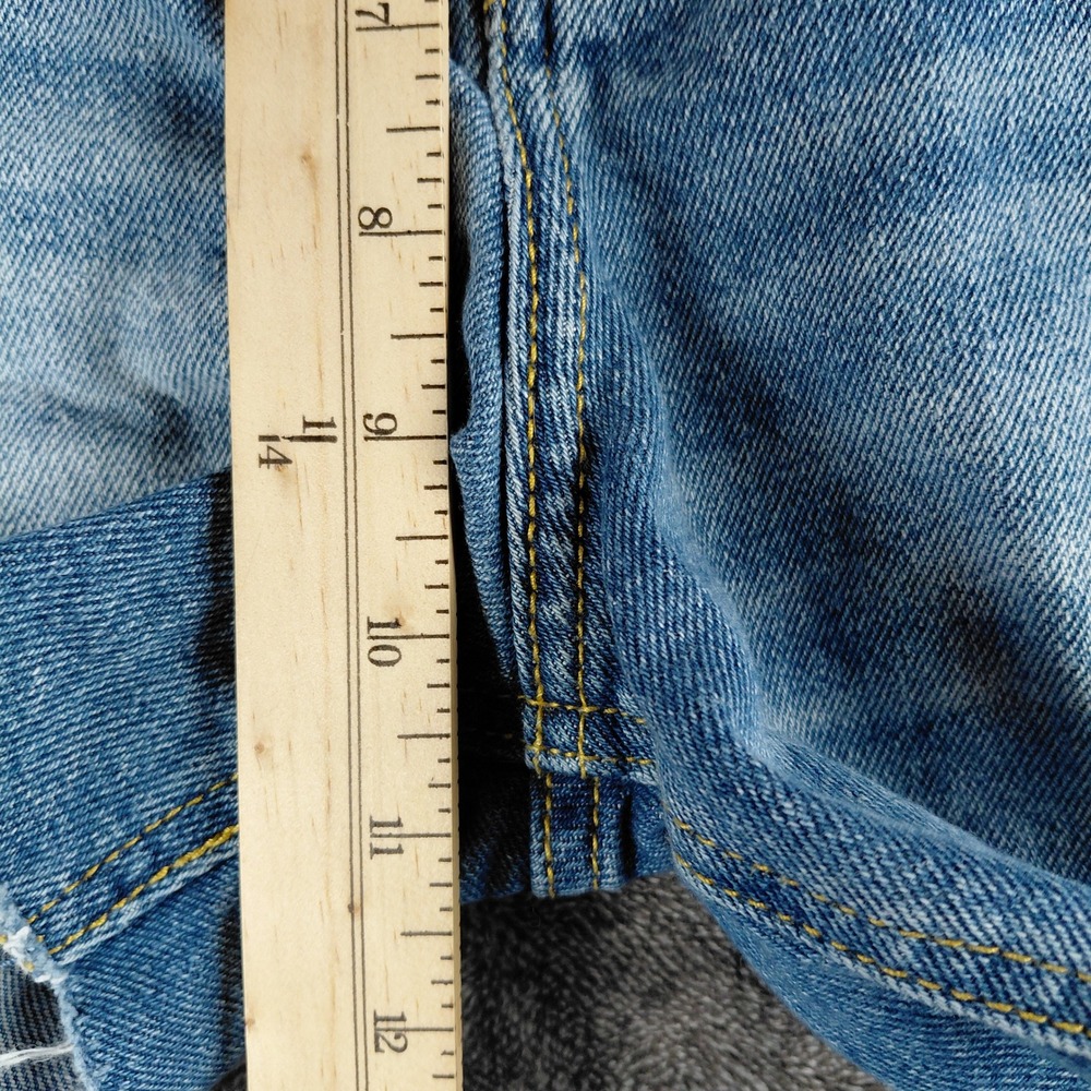 Hollister High Rise Vintage Short 7 w28 Light Wash Distressed Sunflower Denim 4" - Picture 7 of 8